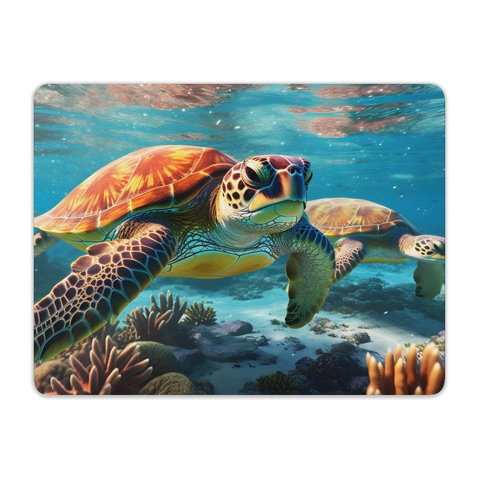 Leather Mouse Pad Sea Turtles, 1 Size, DA05B12 - iTopMax