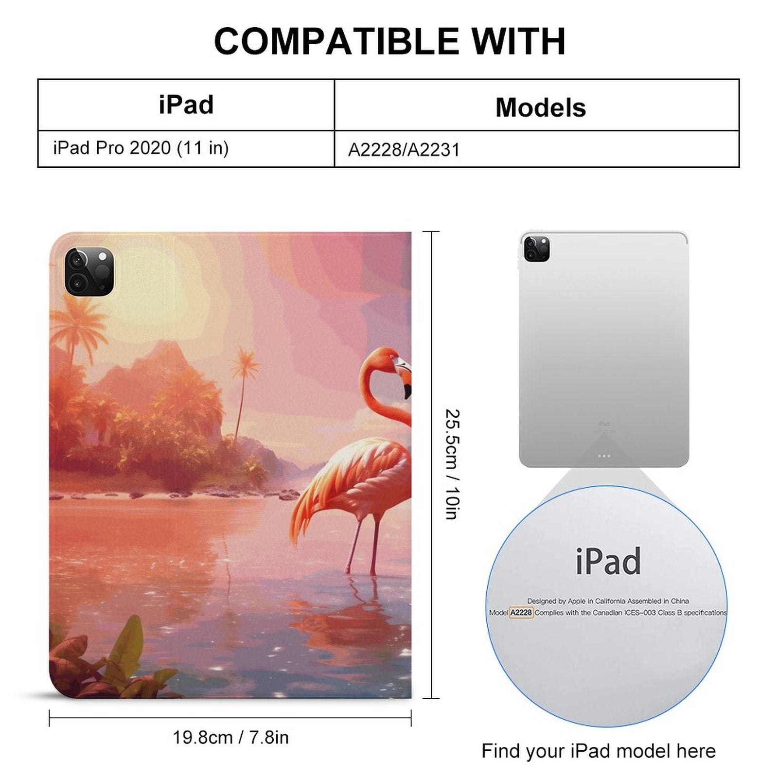 The Ipad Pen Slot Case Flamingos_004 normal-online-PERSONAL DESIGN