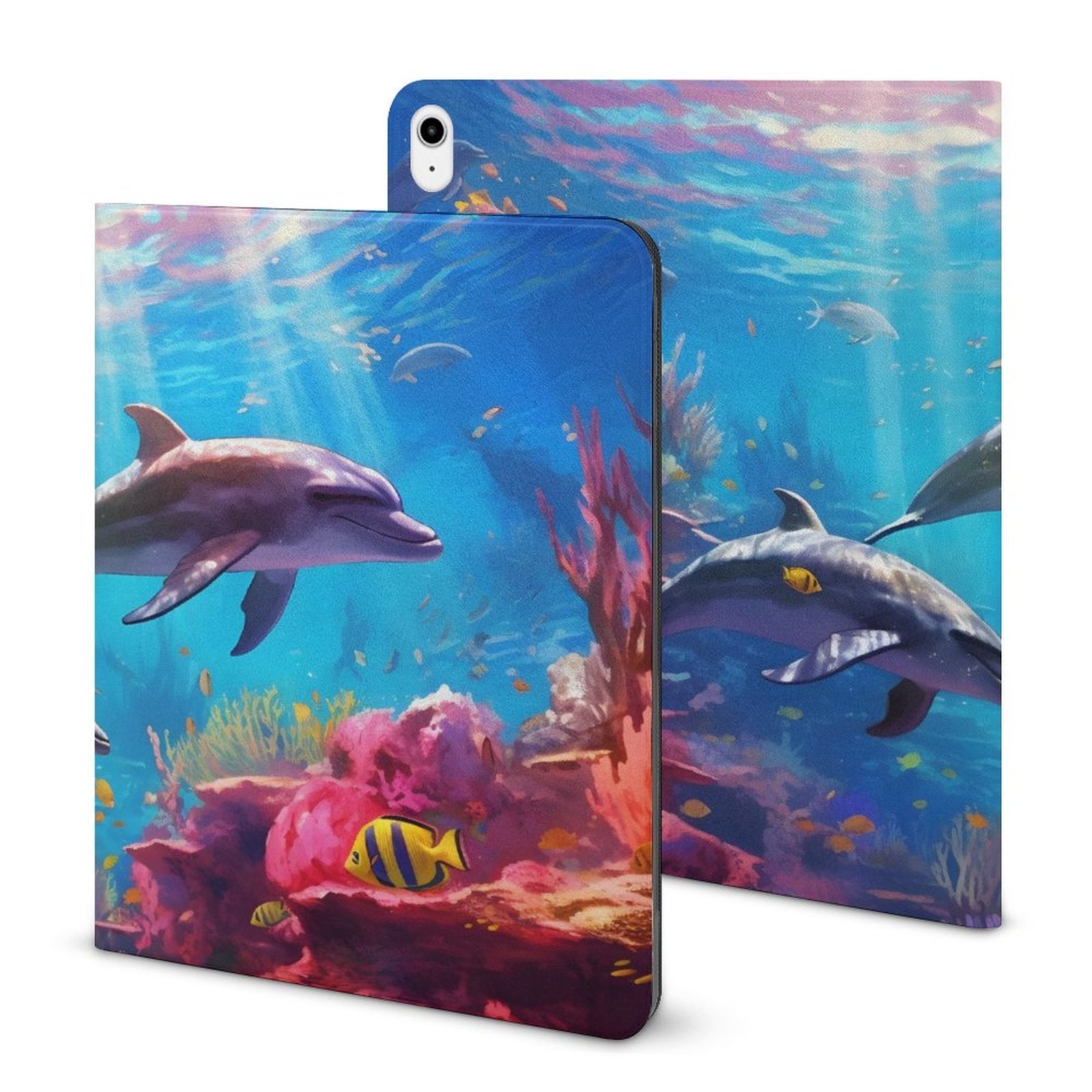 The Ipad Pen Slot Case SolarLab_Dolphins_tropical_sea_hyper-detail_high_resolution_8k_655814c8-b7f8-4c4c-9763-de92d9ff2f5d_ normal-online-PERSONAL DESIGN