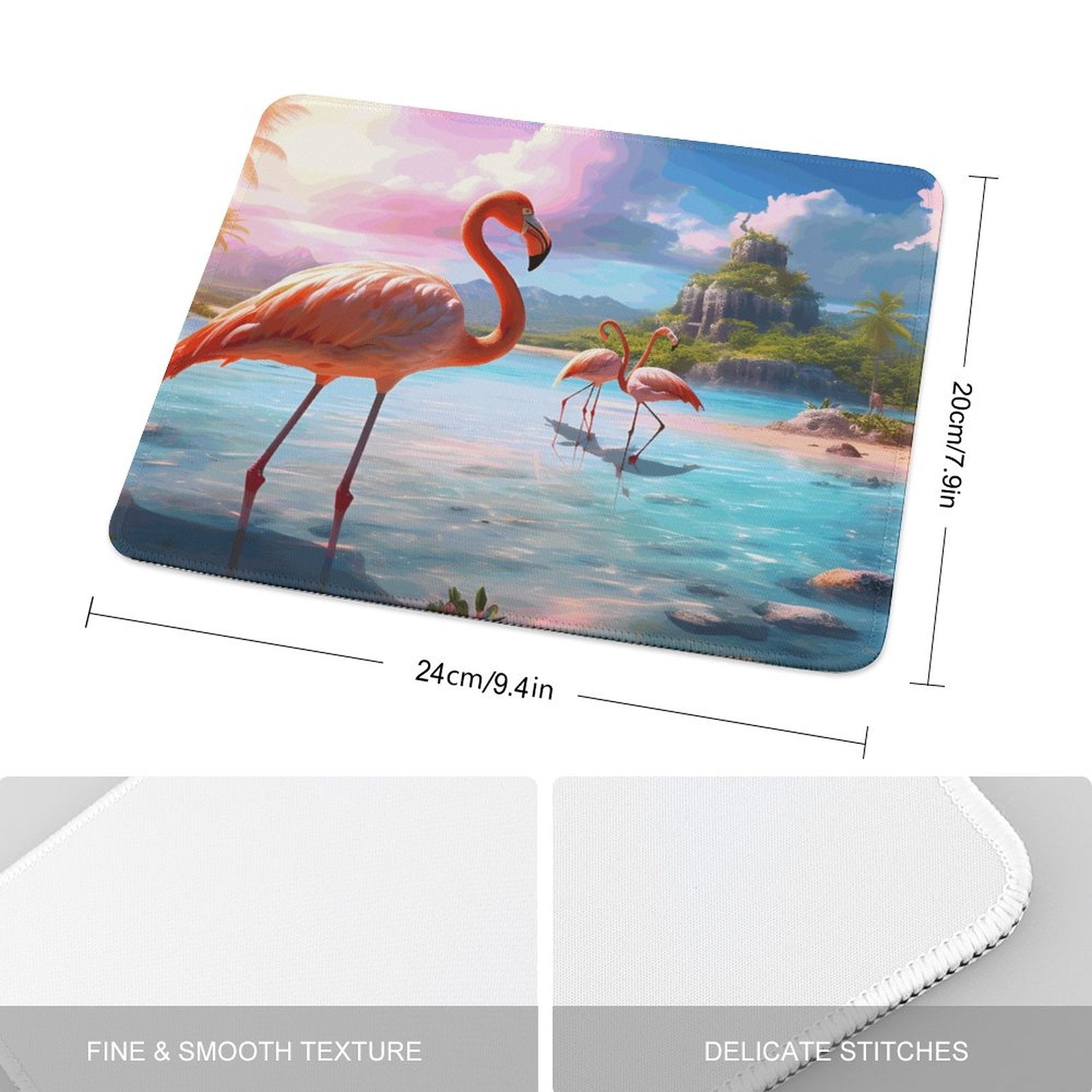 Mouse Pad Flamingos_001 normal-online-PERSONAL DESIGN
