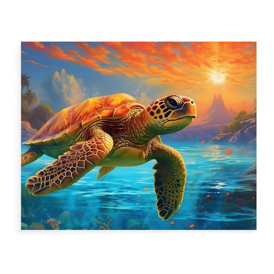 Paint by Number SolarLab_Sea_turtles_tropical_sea_island_sunlight_fantasy_art_d_c29a6e10-0f28-42ee-8e19-15bcf9990e3c Style 20*16inch (50*40CM） normal-online-PERSONAL DESIGN
