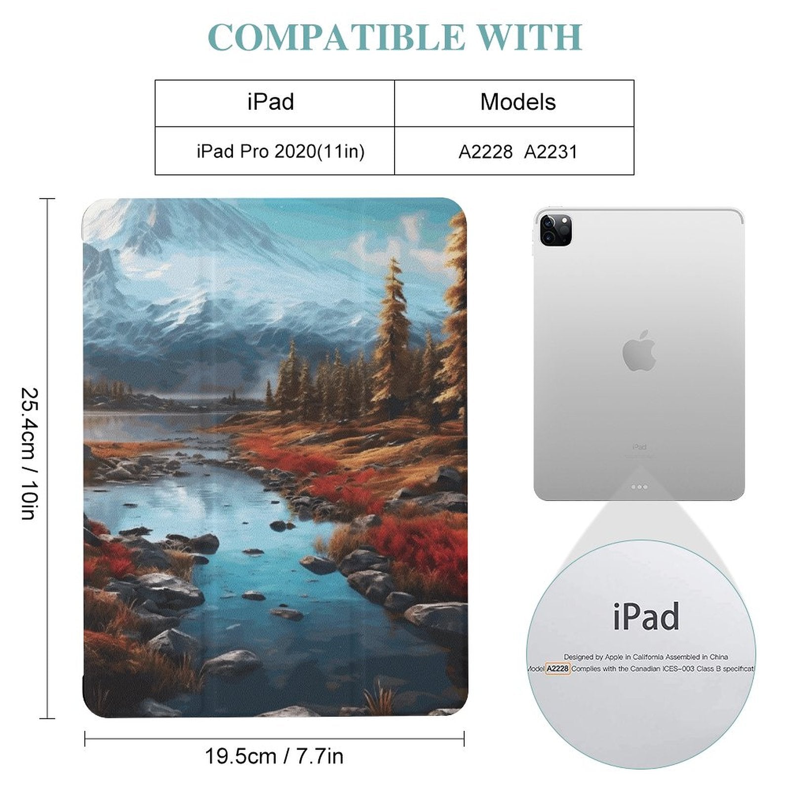 The Ipad Pen Slot Case SolarLab_Norwegian_aurora_autumn_mountains_forests_lake_hyper-d_e2aa2e52-6a16-40cc-b676-99c207efe850 normal-online-PERSONAL DESIGN