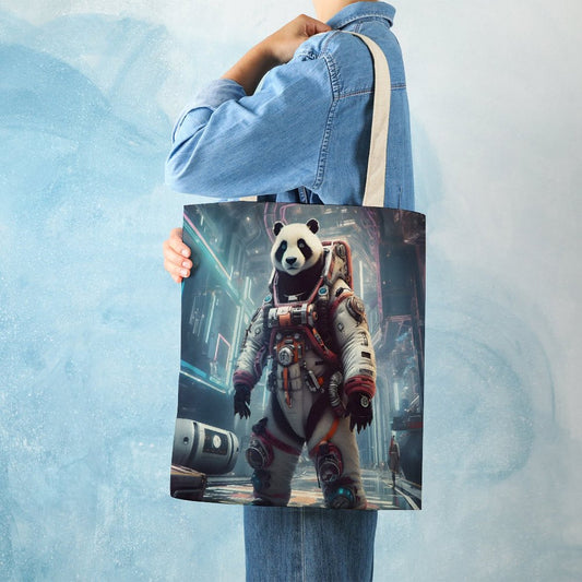 Canvas Tote Bag Double SolarLab_a_Panda_astronaut_walk_on_the_space_rocket_Cyberpunk_f_6aa28c47-6dfa-4eec-a240-3d5529ab2e65 Style-28 38×41cm normal-online-PERSONAL DESIGN
