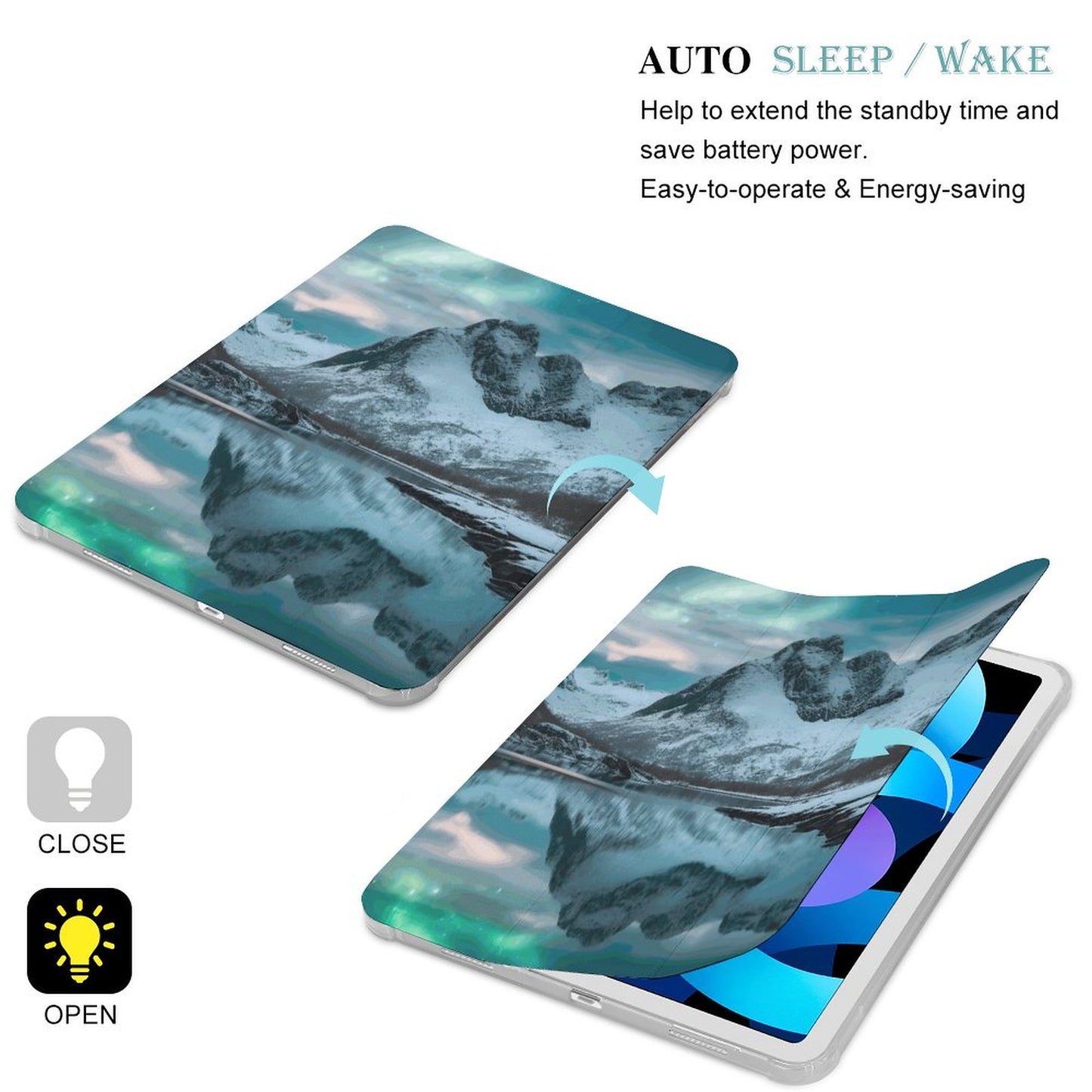 The Ipad Pen Slot Case SolarLab_Norwegian_aurora_winter_mountains_forests_lake_hyper-d_2b797c5c-a847-440b-ba22-5bdd5b69435c normal-online-PERSONAL DESIGN