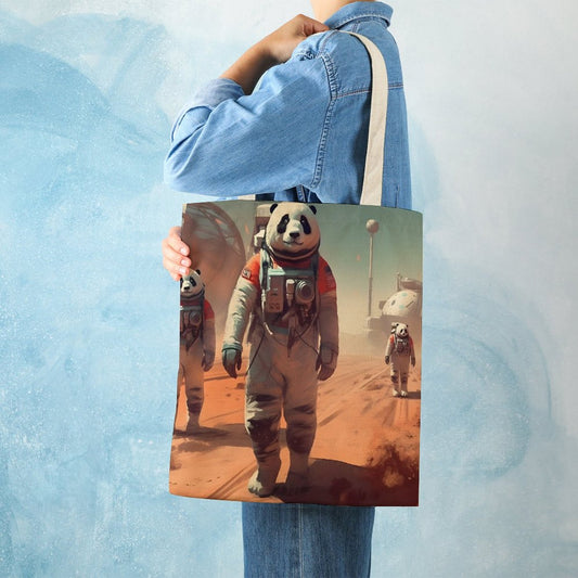 Canvas Tote Bag Double SolarLab_Pandas_astronaut_walk_on_the_Mars_starship_Cyberpunk_f_2cc9b61d-e23a-4714-b196-75907c177544 Style-20 38×41cm normal-online-PERSONAL DESIGN