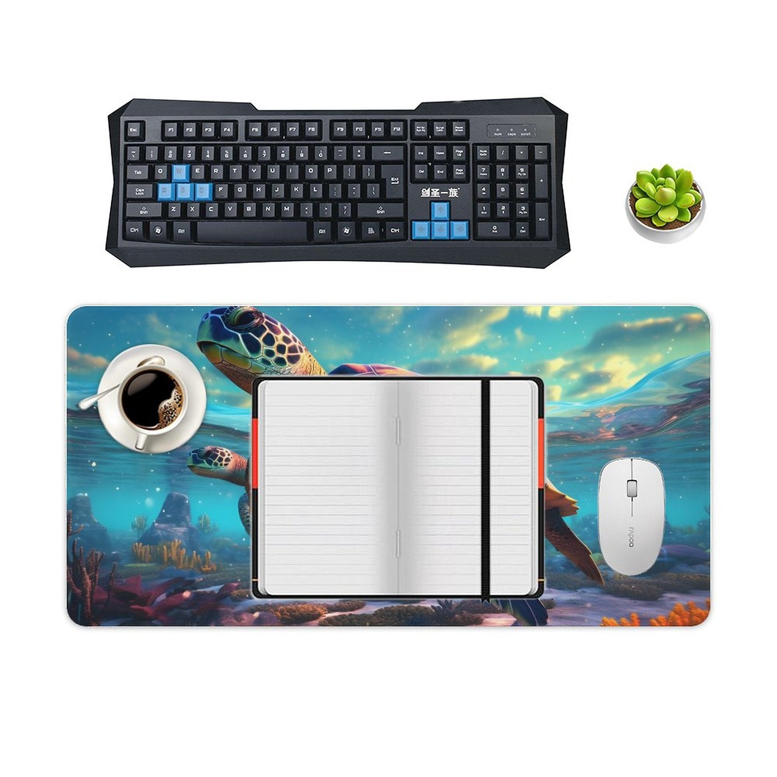 Desk Mat SolarLab_Sea_turtles_tropical_sea_island_sunlight_fantasy_art_d_8c17eb4f-0c33-48bc-80bd-25ce9d585c40 normal-online-PERSONAL DESIGN