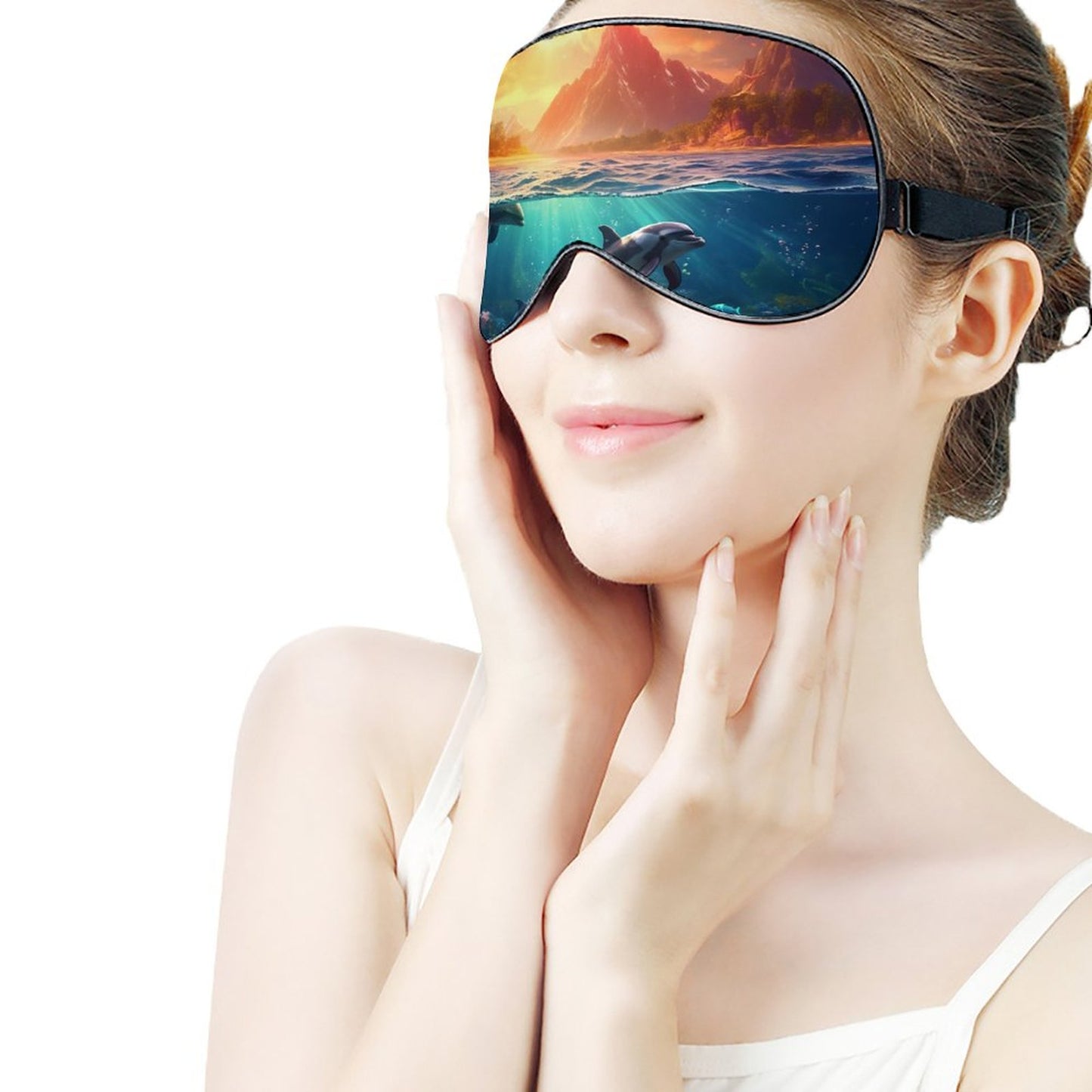 Sleep Mask Dolphins HSM01B002 normal-online-PERSONAL DESIGN