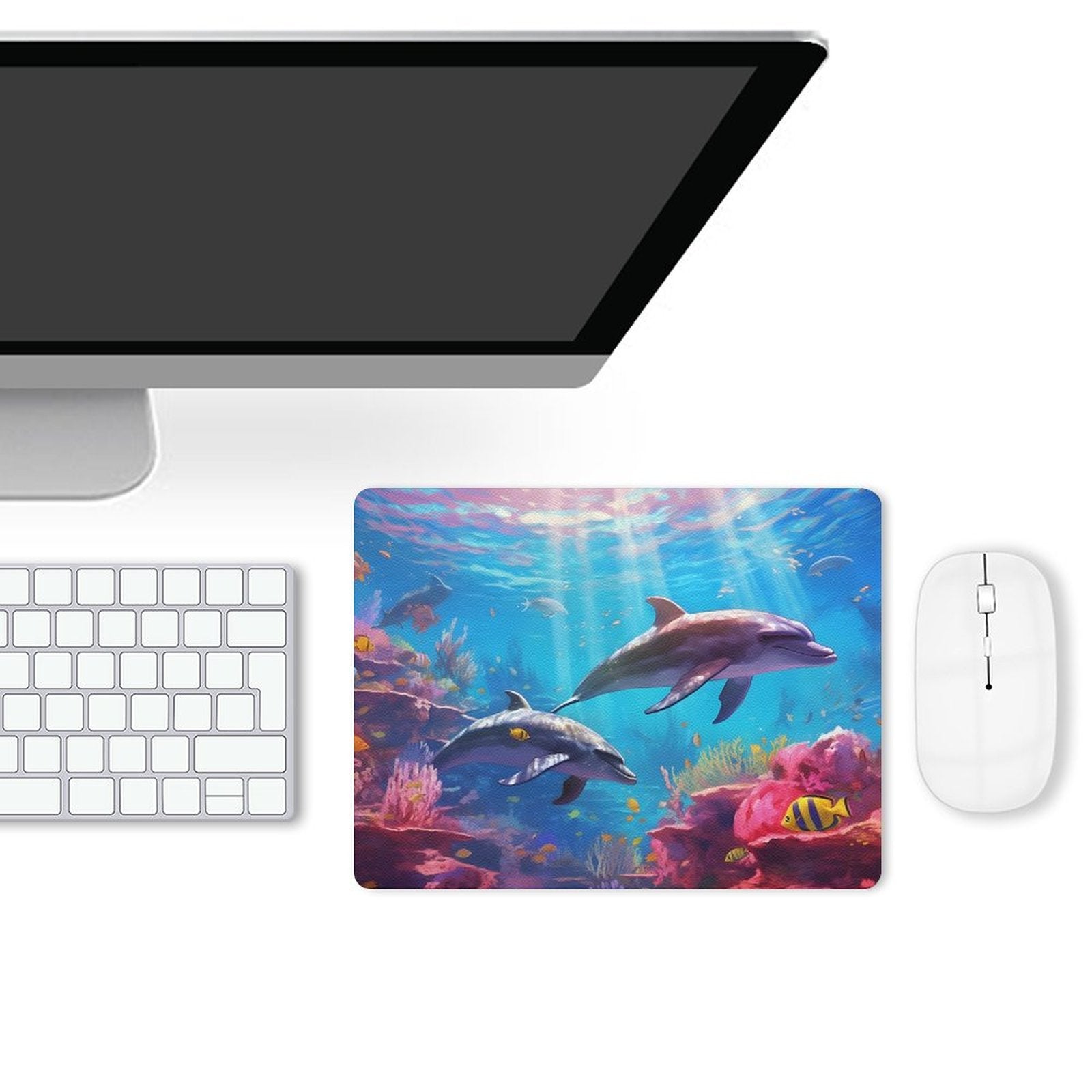 Leather Mouse Pad Dolphins, 1 Size, DA05B02 - iTopMax