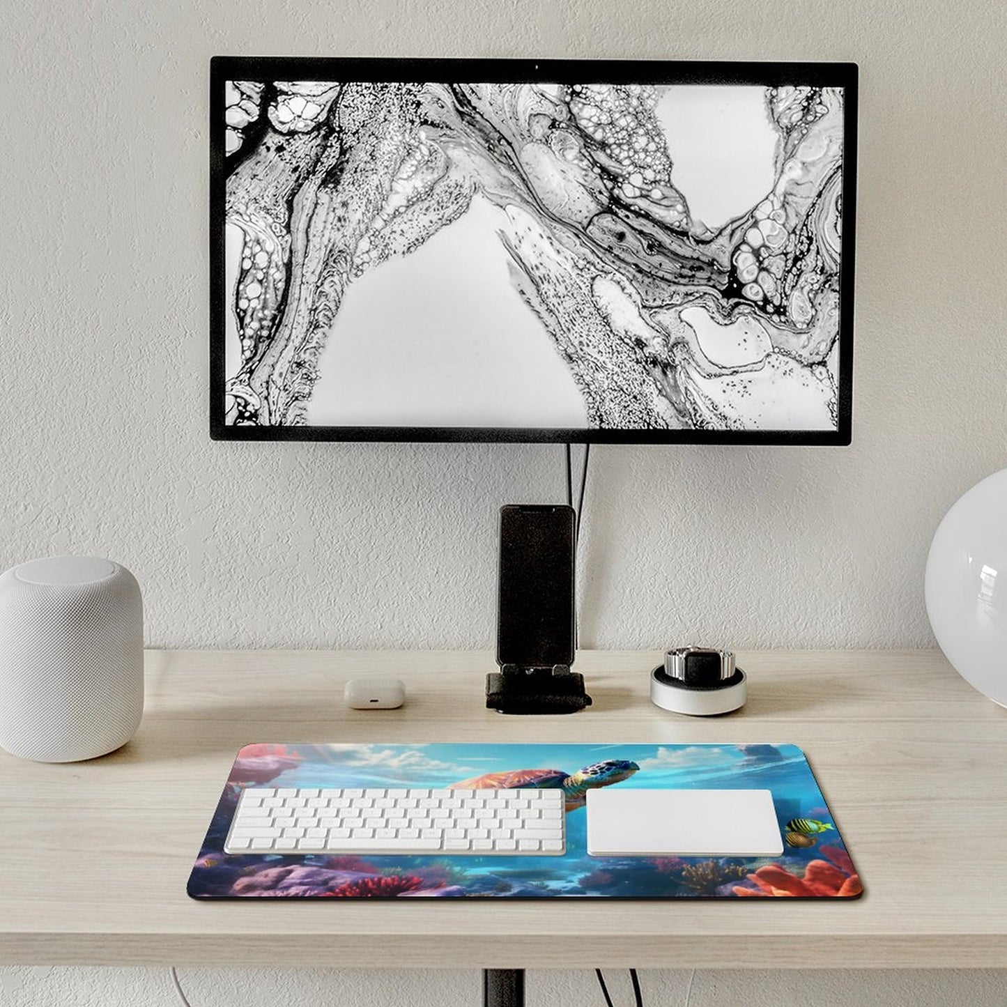 Desk Mat SolarLab_Sea_turtles_tropical_sea_island_sunlight_fantasy_stock_a8e2acd4-f704-46d7-956a-d919666d76ff normal-online-PERSONAL DESIGN