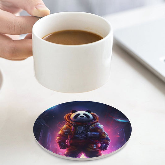 Ceramic Coasters (Round) SolarLab_a_Panda_astronaut_walk_on_the_space_rocket_Cyberpunk_f_bd49b382-4c08-4c53-8087-7c81eb7a4d30 normal-online-PERSONAL DESIGN