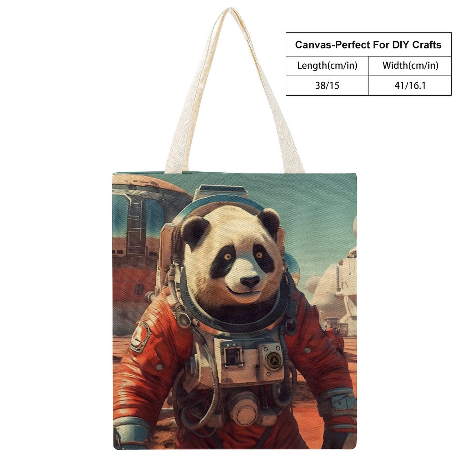 Canvas Tote Bag Double SolarLab_a_Panda_astronaut_walk_on_the_Mars_spaceship_sci-fi_pu_793a70ab-82ca-4501-88c6-6cc9c3220406 Style-34 38×41cm normal-online-PERSONAL DESIGN