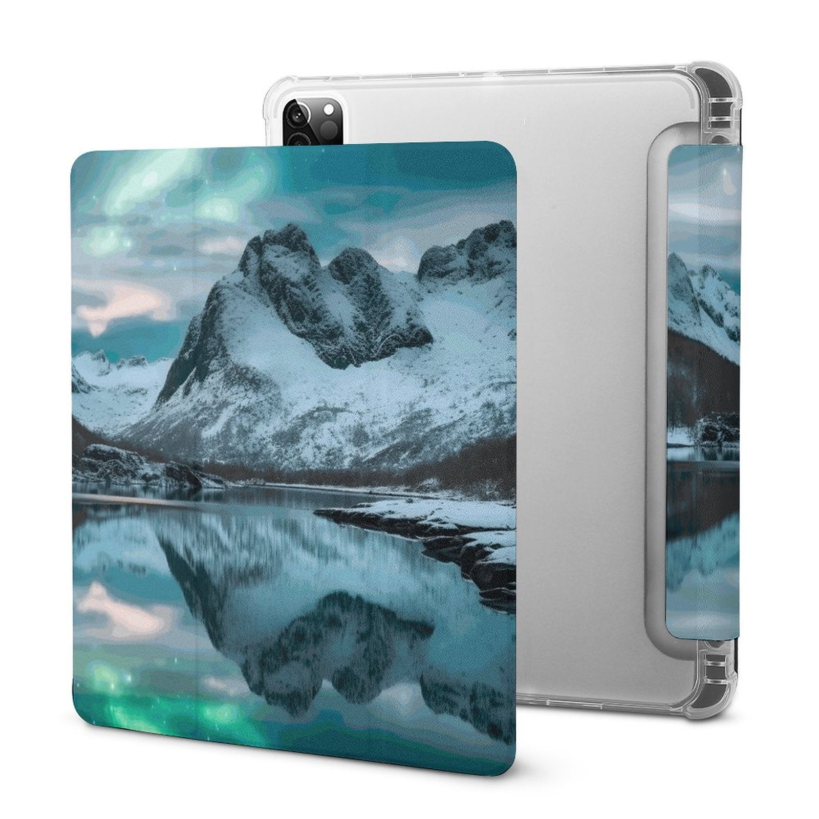 The Ipad Pen Slot Case SolarLab_Norwegian_aurora_winter_mountains_forests_lake_hyper-d_2b797c5c-a847-440b-ba22-5bdd5b69435c normal-online-PERSONAL DESIGN