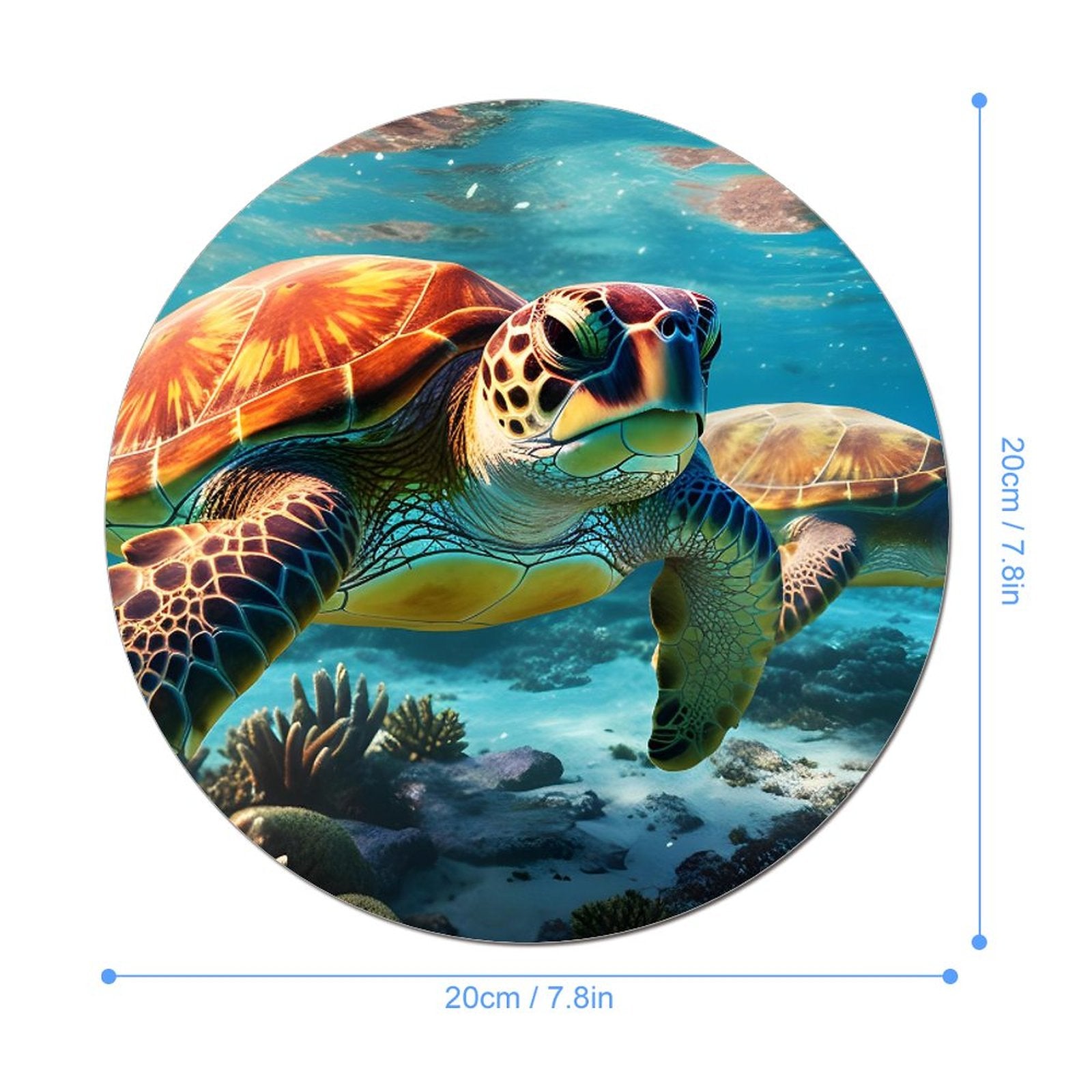 Mouse Pad SolarLab_Sea_turtles_tropical_sea_island_sunlight_hyper-detail__f51f3df4-db17-400d-8a6f-7664e53448e9 Style-13 20*20cm normal-online-PERSONAL DESIGN