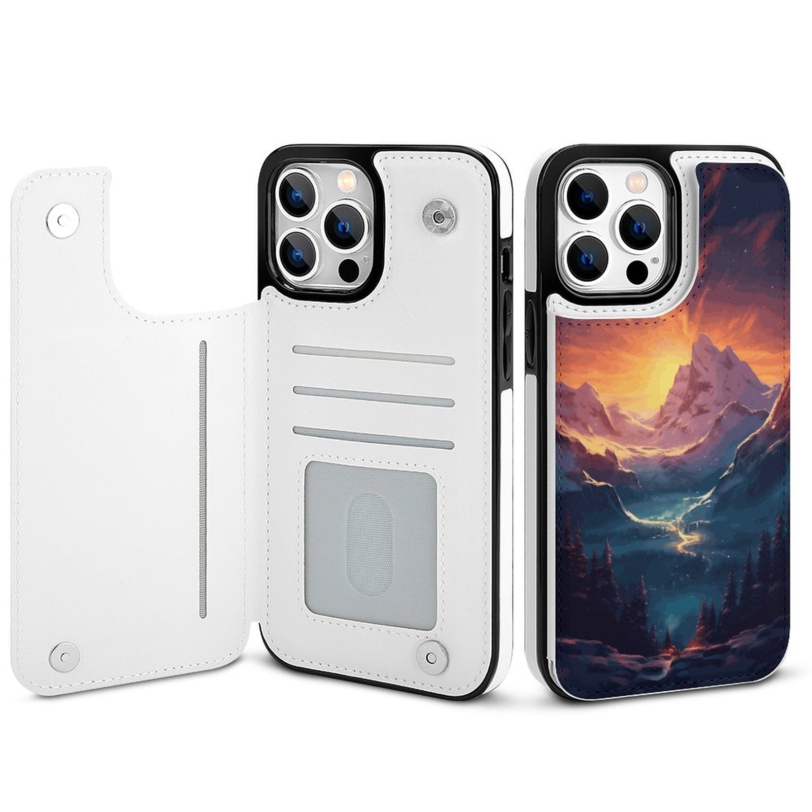 Mobile Phone Case for Apple IPhone 14 SolarLab_Norwegian_aurora_winter_mountains_forests_hyper-detail_a7427f32-3528-4890-abde-0738f38c252c normal-online-PERSONAL DESIGN