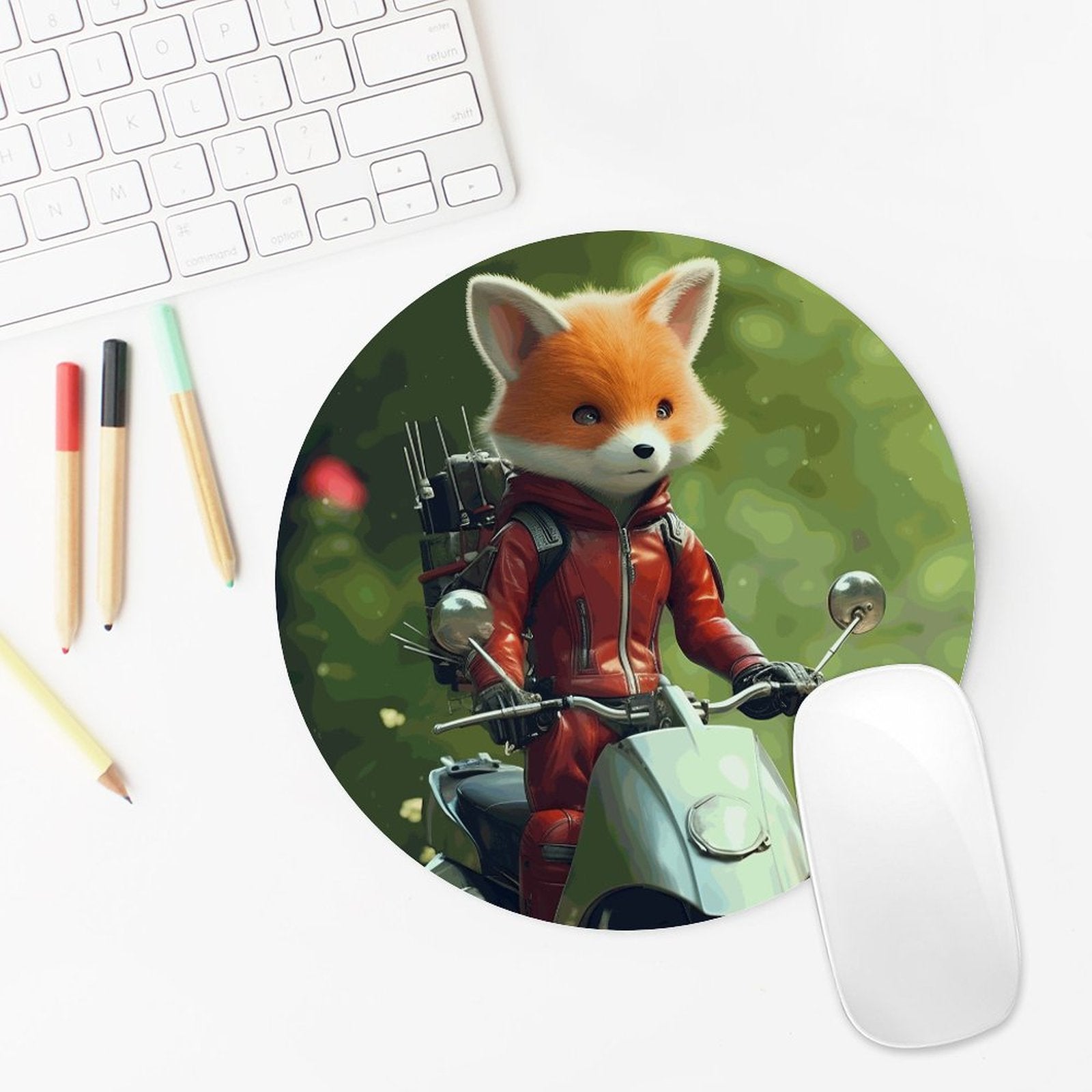 Mouse Pad Fox_002 Style-1 20*20cm normal-online-PERSONAL DESIGN