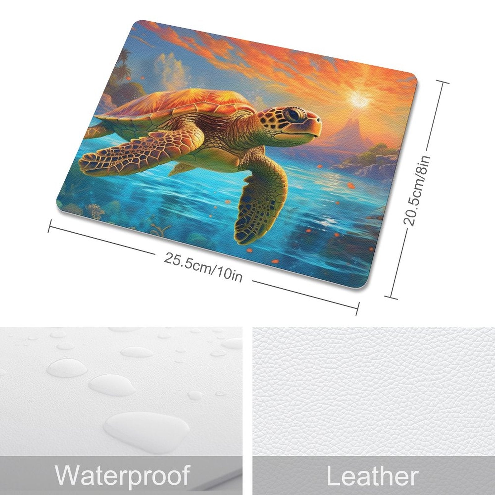 Leather Mouse Pad SolarLab_Sea_turtles_tropical_sea_island_sunlight_fantasy_art_d_c29a6e10-0f28-42ee-8e19-15bcf9990e3c Style One Size normal-online-PERSONAL DESIGN