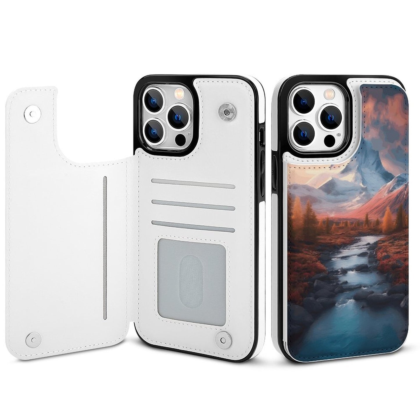 Mobile Phone Case for Apple IPhone 14 SolarLab_Norwegian_aurora_autumn_mountains_forestshyper-detail__935e43e8-37e6-44dc-8597-129fbe22a01a normal-online-PERSONAL DESIGN