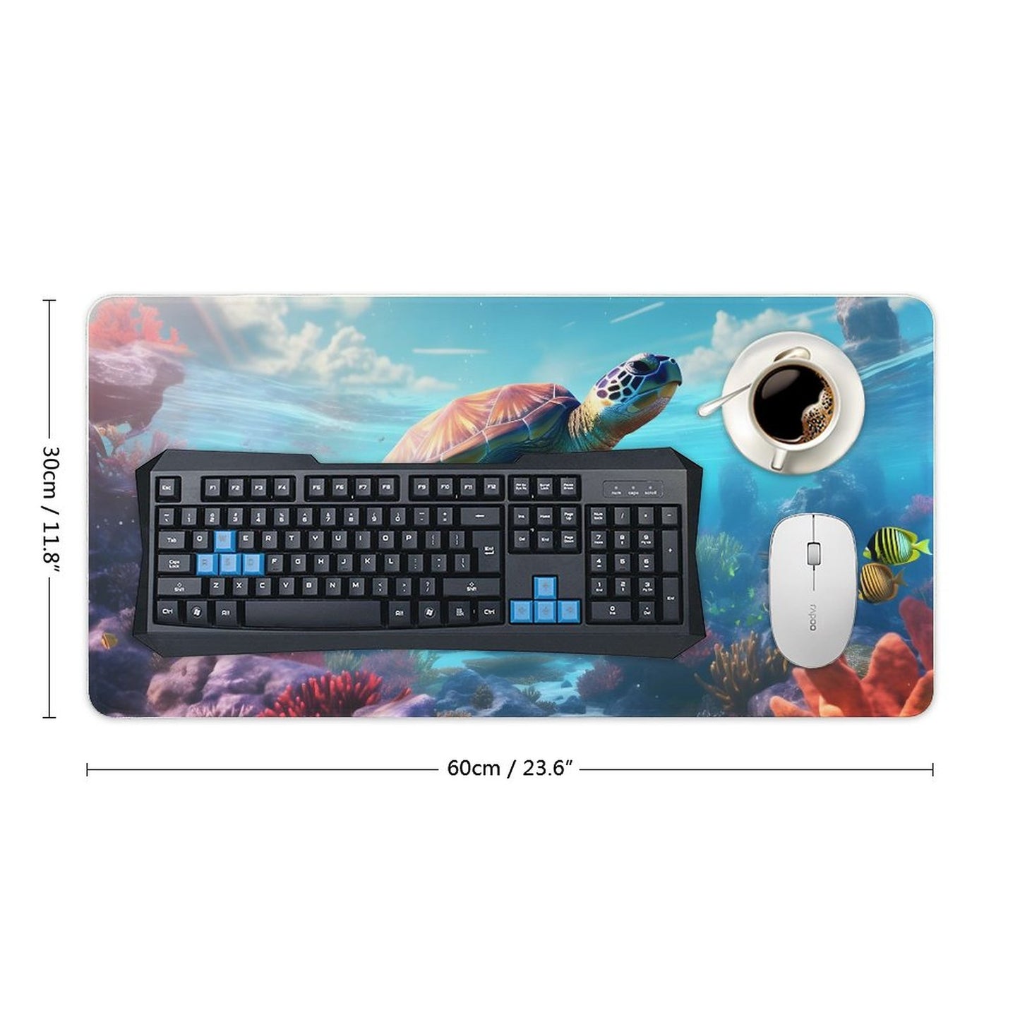 Desk Mat SolarLab_Sea_turtles_tropical_sea_island_sunlight_fantasy_stock_a8e2acd4-f704-46d7-956a-d919666d76ff normal-online-PERSONAL DESIGN