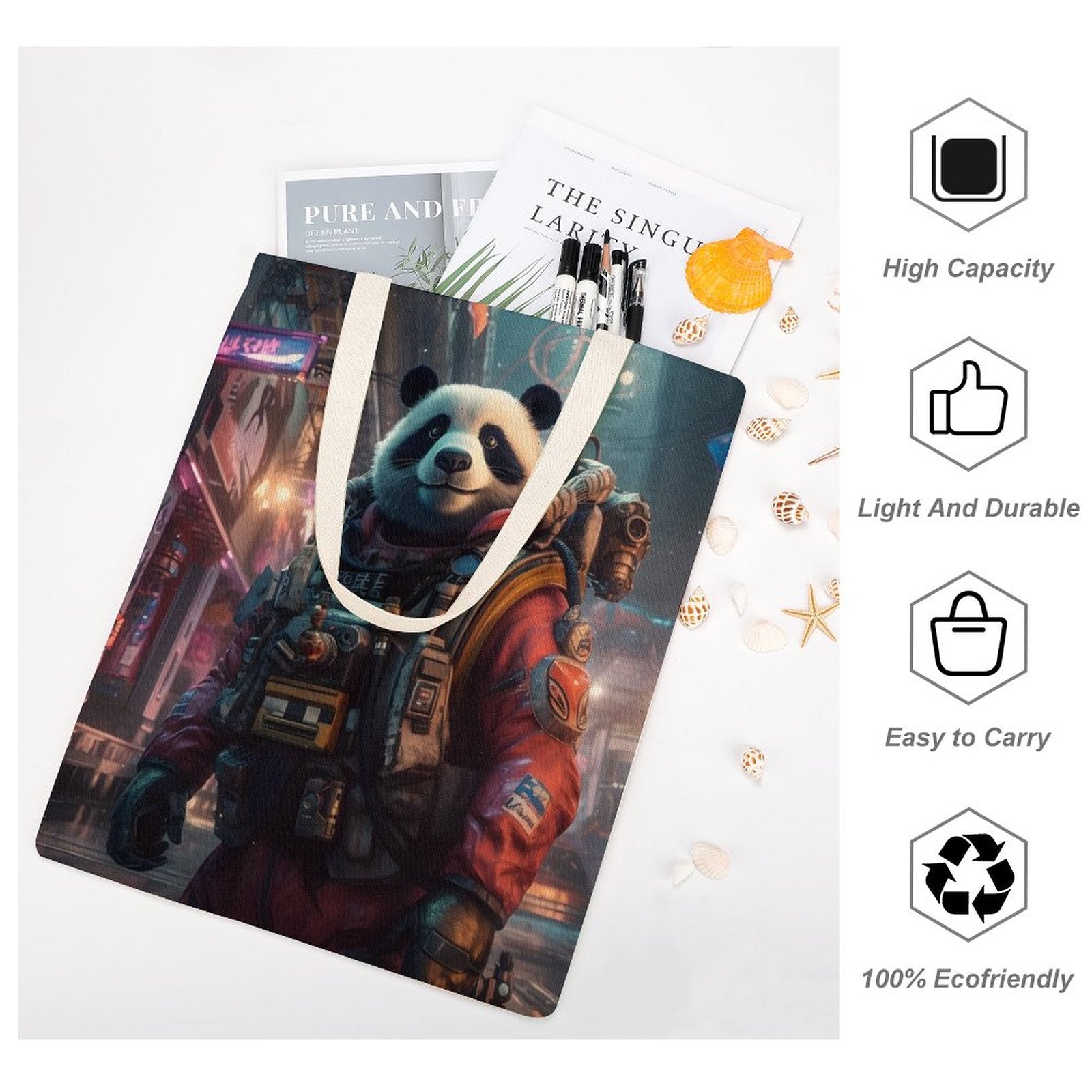 Canvas Tote Bag Double SolarLab_a_Panda_astronaut_walk_on_the_space_rocket_Cyberpunk_f_7ebe1c4d-9ec7-4909-bd5d-cab48a4a3fa7 Style-26 38×41cm normal-online-PERSONAL DESIGN
