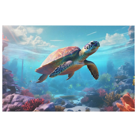 Crystal velvet carpet sea turtles htc01a009 - iTopMax
