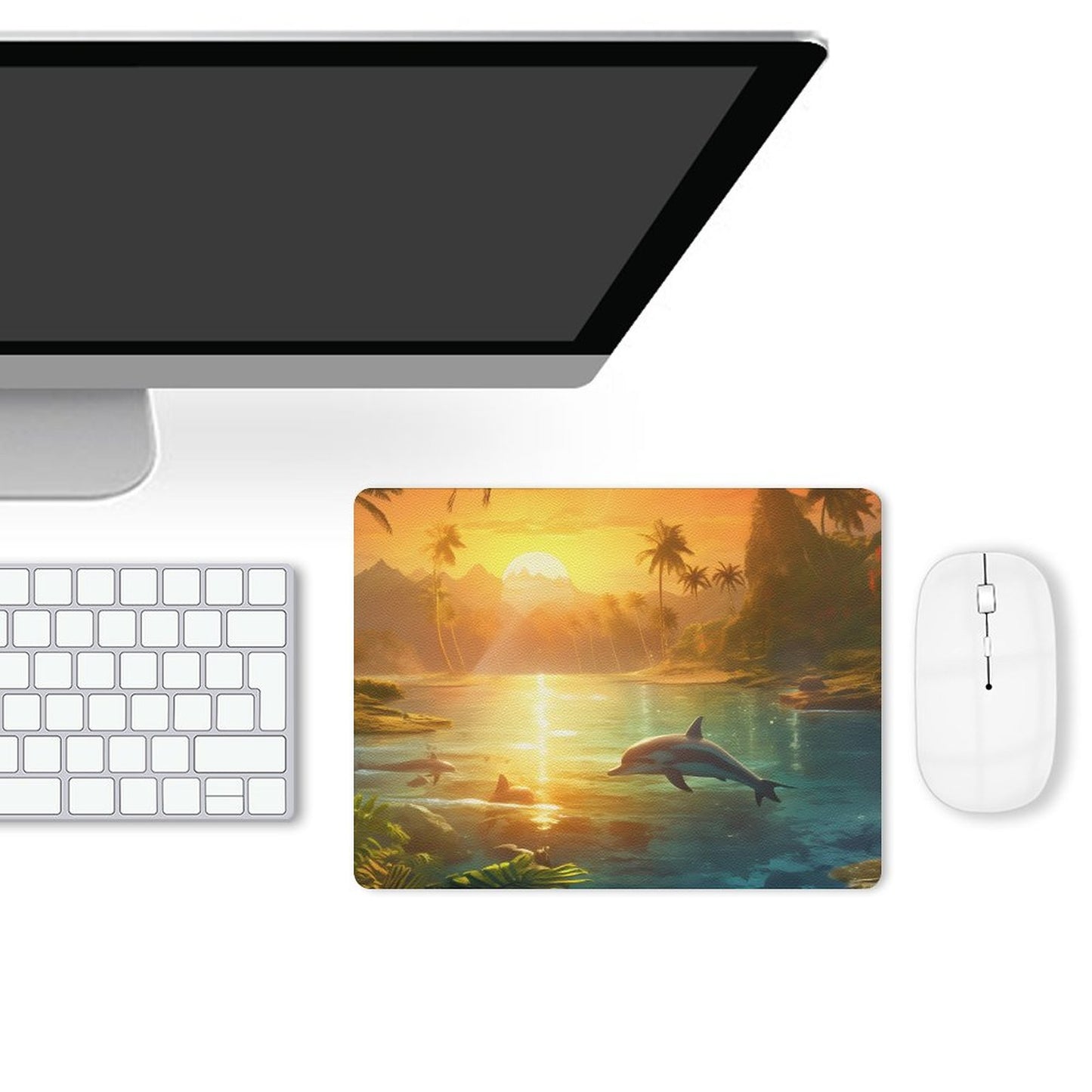 Leather Mouse Pad Dolphins, 1 Size, DA05B04 - iTopMax