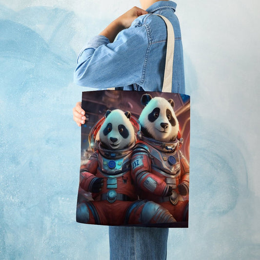 Canvas Tote Bag Double SolarLab_Two_panda_astronauts_piloted_a_spaceship_from_Earth_to_cd4577d6-f010-4e58-9e68-bd19c7d61647 Style-16 38×41cm normal-online-PERSONAL DESIGN