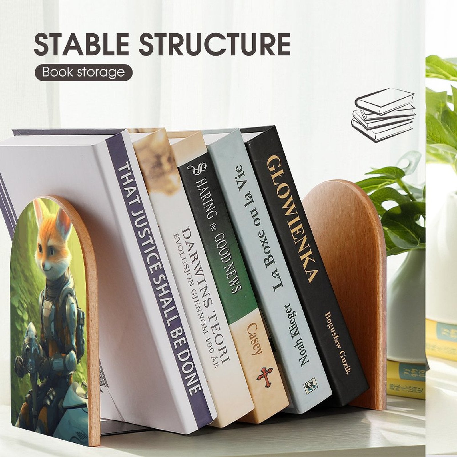 Bookends SolarLab_French_fairy_tale_The_little_prince_wearing_a_helmet_c_45208523-f9fc-4df7-b9be-c1427d4e89ff Style-3 One Size normal-online-PERSONAL DESIGN