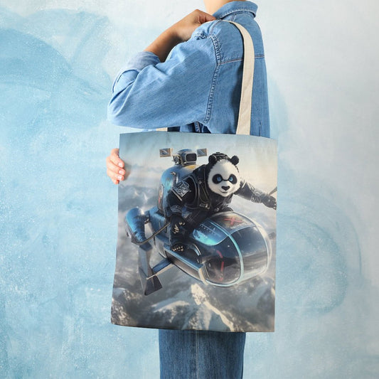 Canvas Tote Bag Double SolarLab_a_Panda_pilot_fly_a_super_helicopter_in_the_sky_on_sno_7f0e8b2a-91c1-46ab-afd0-5bf9e28ffb14 Style 38×41cm normal-online-PERSONAL DESIGN