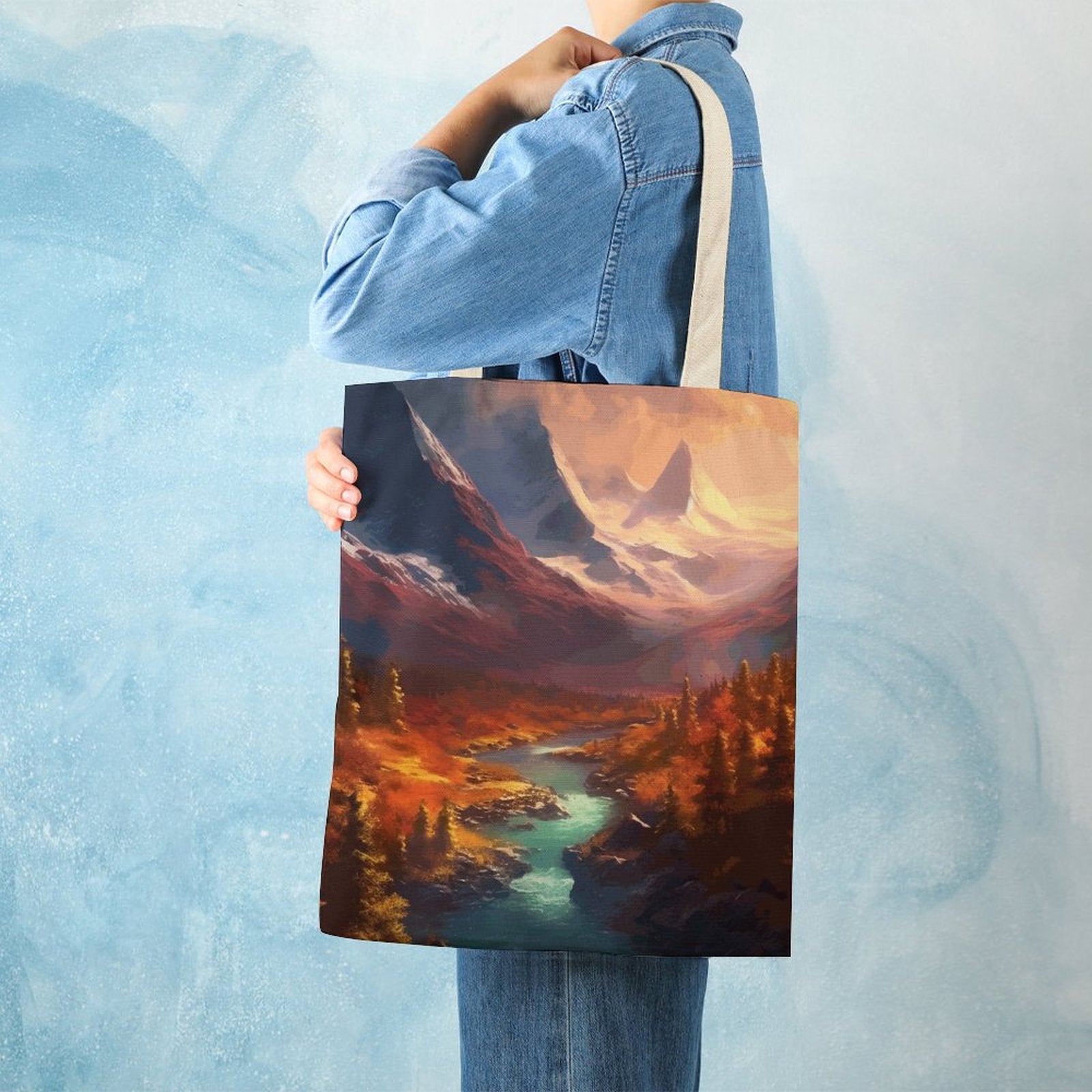 Canvas Tote Bag Double SolarLab_Norwegian_aurora_autumn_mountains_forestshyper-detail__c916b784-da0c-41a1-b3ad-0addfdd7b88e Style-3 38×41cm normal-online-PERSONAL DESIGN