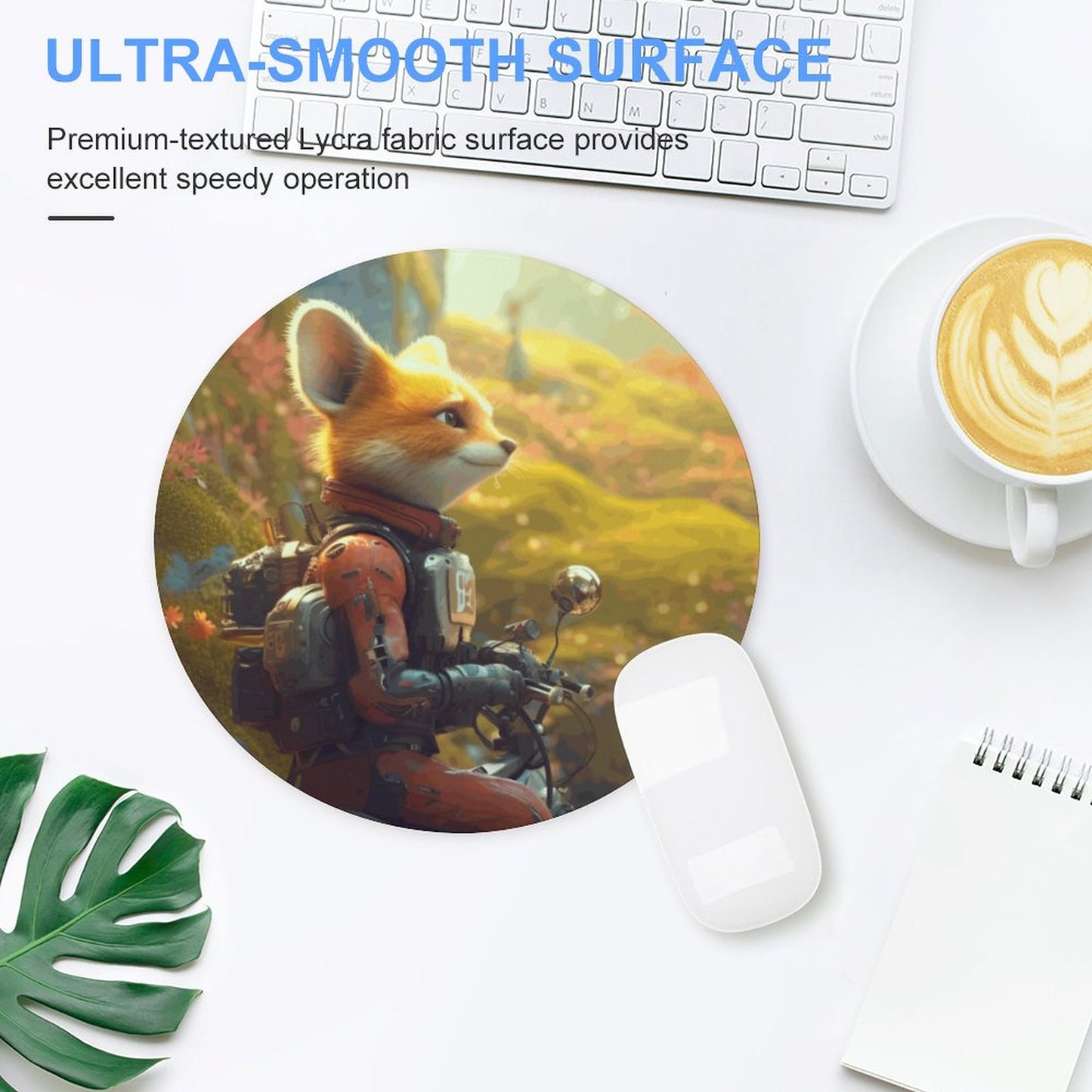 Mouse Pad Fox_001 Style 20*20cm normal-online-PERSONAL DESIGN