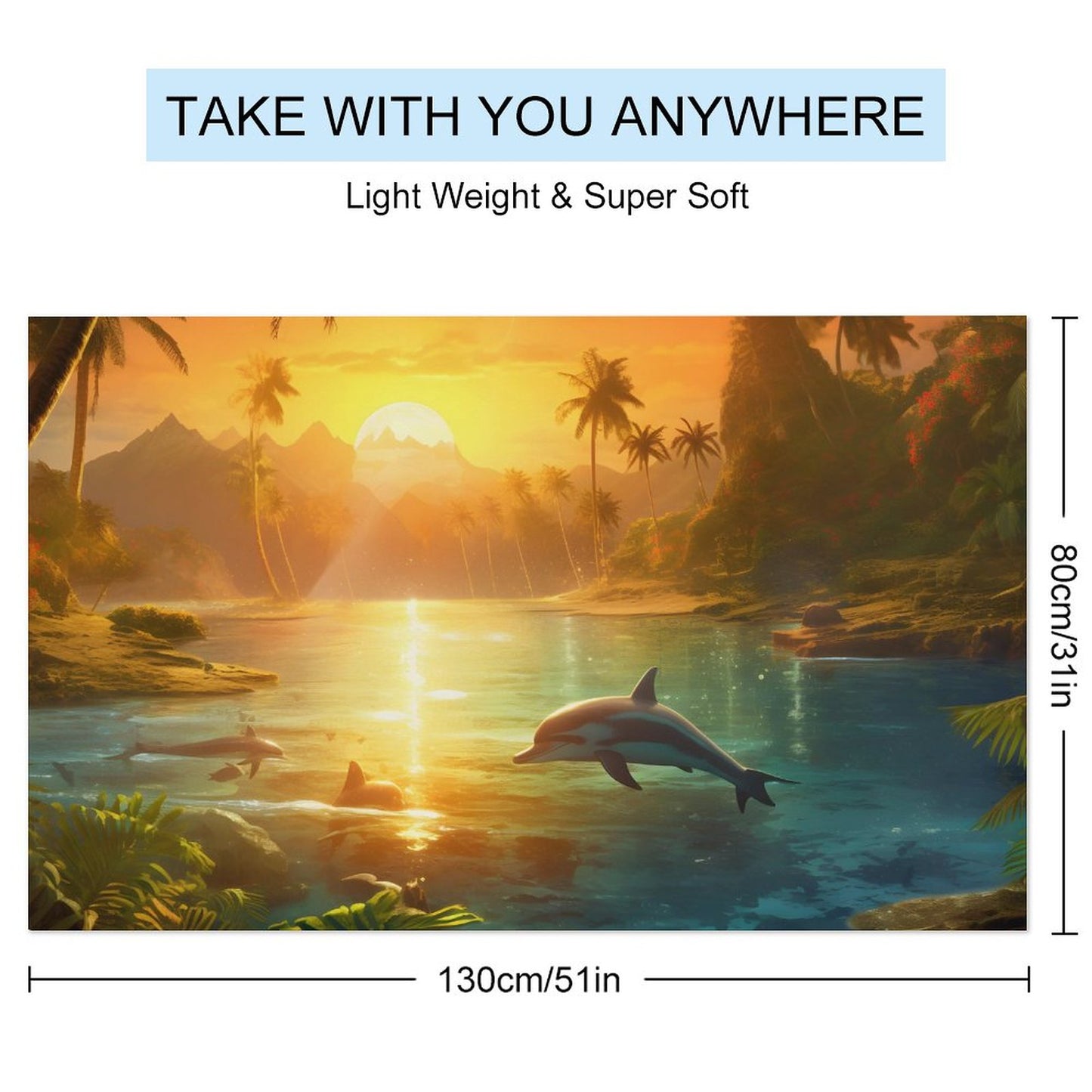 Beach Towel SolarLab_Dolphins_tropical_sea_island_sunlight_fantasy_stock_il_a1e3c590-502d-47a3-b8a0-58084a7f2d16 Style One Size normal-online-PERSONAL DESIGN