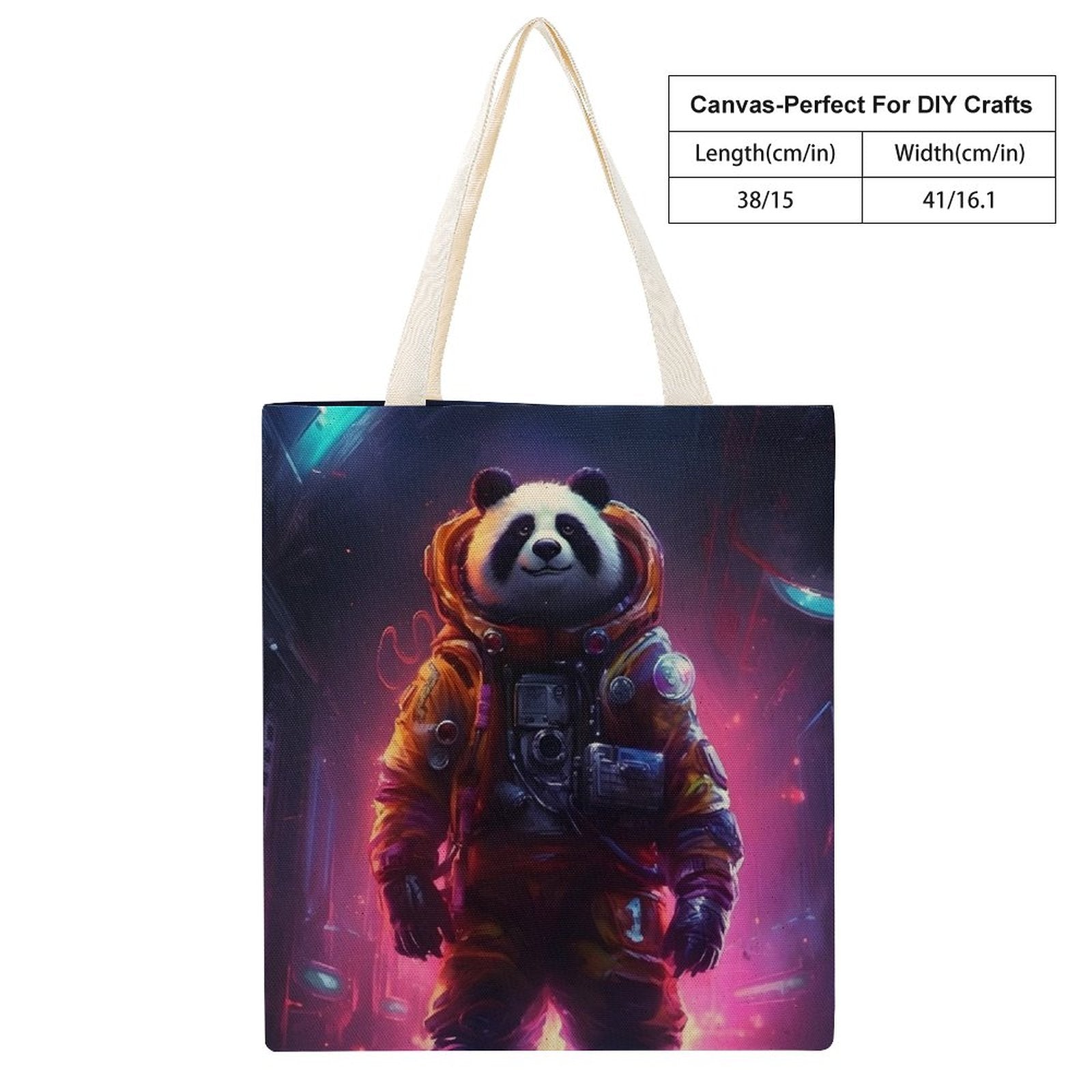 Canvas Tote Bag Double SolarLab_a_Panda_astronaut_walk_on_the_space_rocket_Cyberpunk_f_bd49b382-4c08-4c53-8087-7c81eb7a4d30 Style-30 38×41cm normal-online-PERSONAL DESIGN